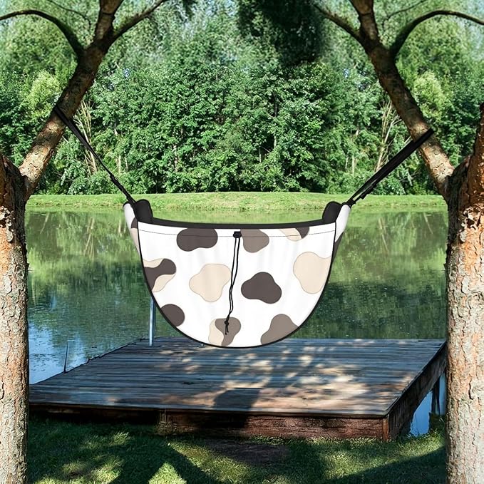 Cow Spot Black White Car Seat Organizer-Backseat Storage Bag for Travel | Waterproof Durable. Holds Snacks Gear Essentials. Fits Most Cars.