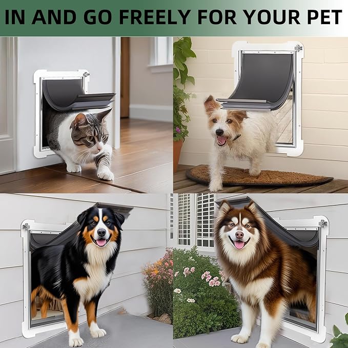 MIAOTONG Dog Door Replacement Flap with Screws, 3-Flap, Durable, Medium | Compatible with PetSafe Freedom Doggie Doors PAC11-11038, 8 1/8" X 12 7/8", Dog Door Flap for Extreme Weather (-20 to 120°F)