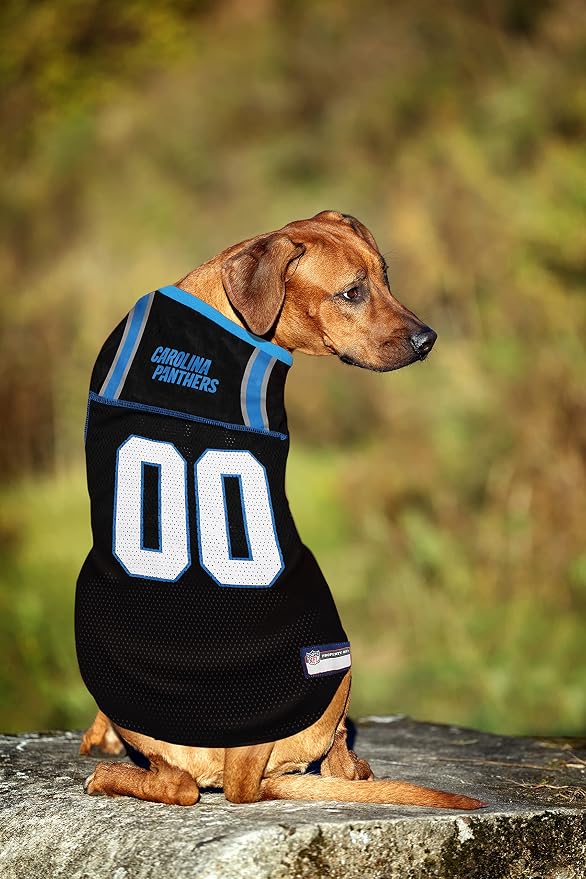 Pets First NFL NFC South Mesh Jersey for Dogs, Medium, Carolina Panthers