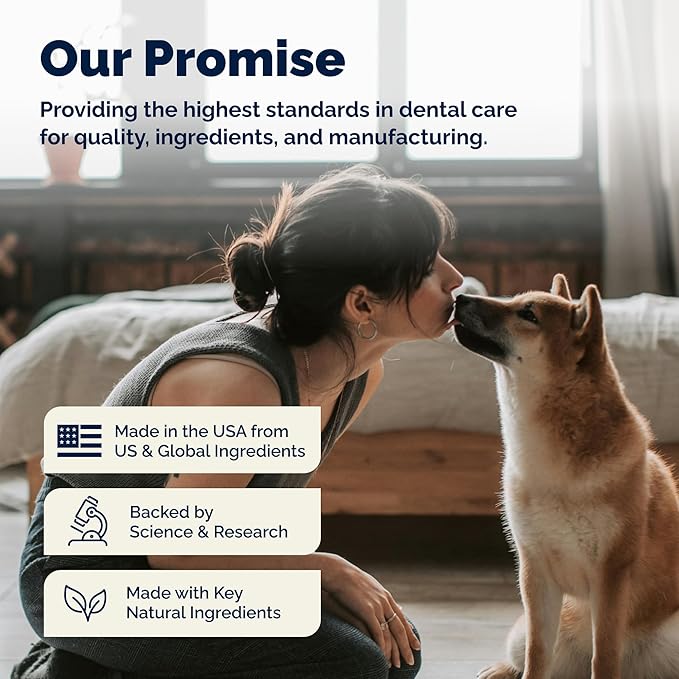 Vetnique Dentabliss Dog Dental Finger Mitts, Vet-Formulated Plaque and Breath Control, Secure-Fit Design, Pre-Moistened Cotton Mitts for Daily Dog Teeth Cleaning, 50 Count (Chicken Flavored)