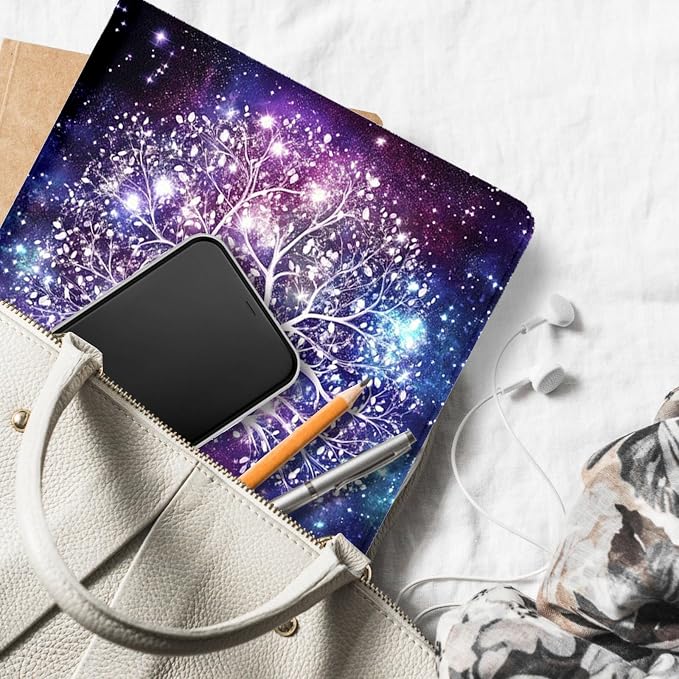 for Microsoft Surface Pro 11/10/9-13" 2024/2022 Tablet Case,Auto Wake/Sleep,Adjustable Stand Protective Cover - Starry Sky Life Tree