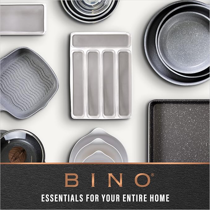 BINO | The SOHO Collection Plastic Storage Bins, X-Small - 4 Pack, Clear | Pantry and Fridge Organizer Containers, Kitchen Cabinet and Medicine Cabinet Bins