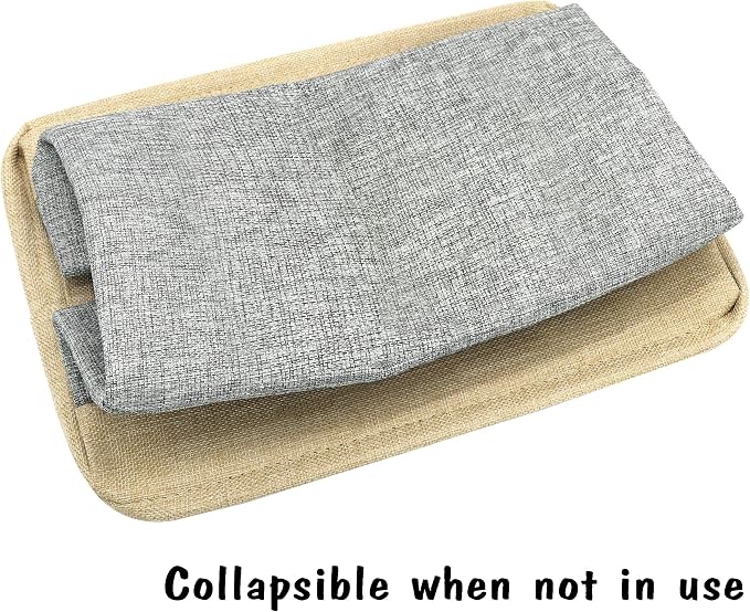 PET ARTIST Dog Toy Basket, Large Collapsible, Gray, M: 15"x11"x9" | Dog Toy Bin Box, Comfortable Handles, Large Pet Toy Storage Organizer, For Accessories, Toys, Coat & Clothing, Blanket Leash