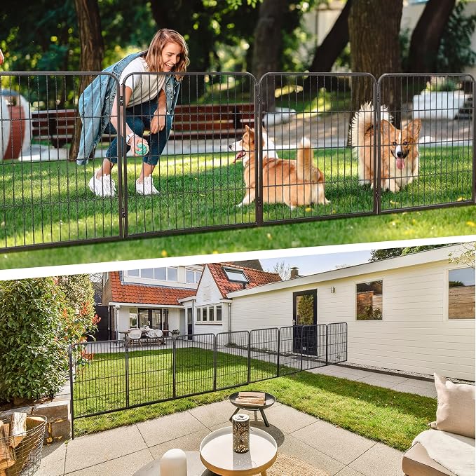 16 Panel Dog Playpen - 32" Height, Indoor/Outdoor, Small to Large Dogs, Puppy Kennel