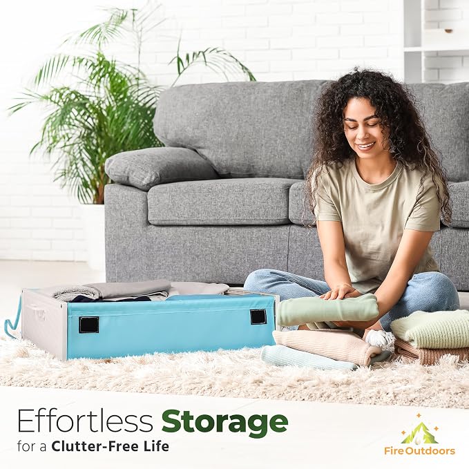 Under Bed Plastic Drawers with Rolling Wheels - Storage Containers with Dual Handles for Easy Access - Space Saving Organizer for Shoes and Clothes
