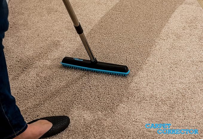 The Big Carpet Corrector- Carpet Rake to Rejuvenate Your Matted Carpet. Perfect for Hallways, Stairs, Steps, and Other High Traffic Areas.