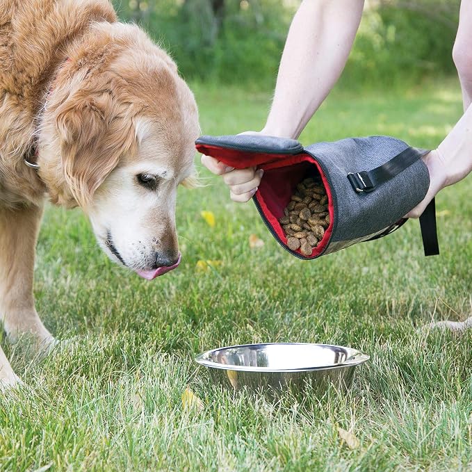 Kong Kibble Storage Dog Food Travel Bag - Portable Food Container for Pets