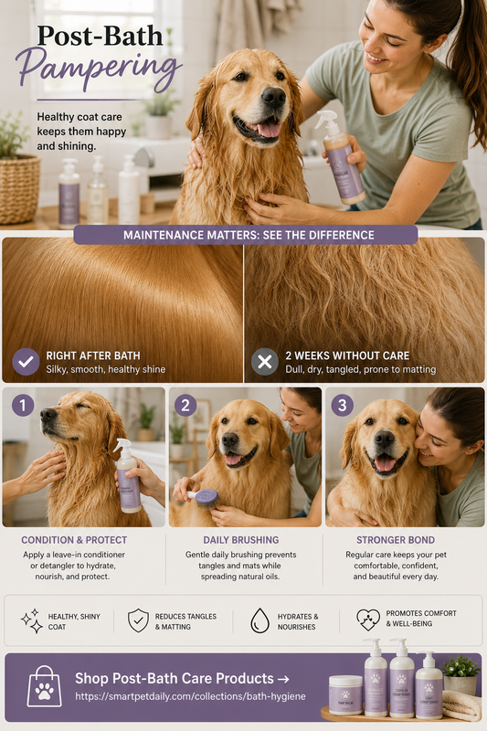 Post-Bath Care: Maintaining Results Between Grooming Sessions