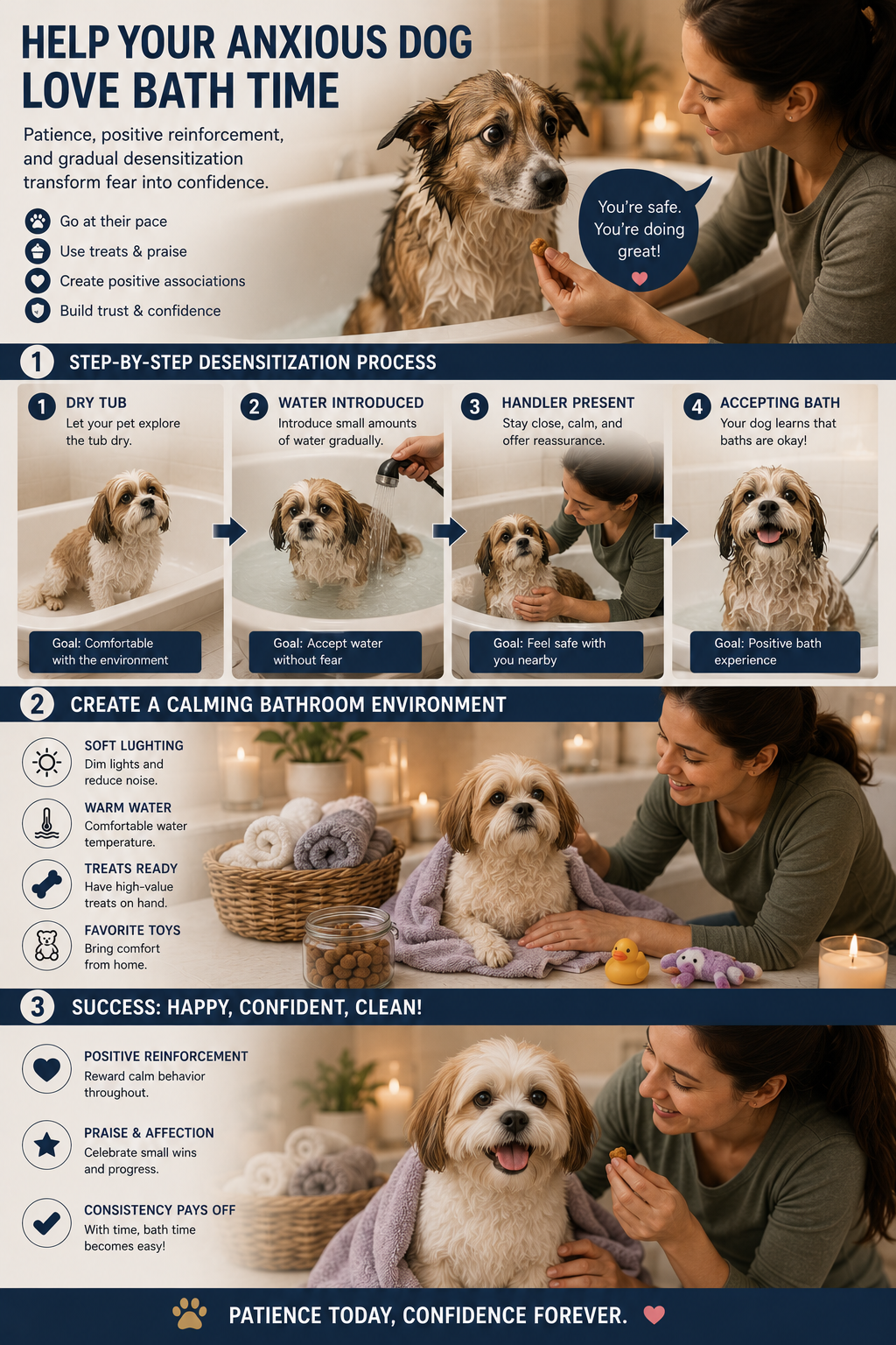 Stress-Free Bathing: Behavioral Tips for Anxious Pets