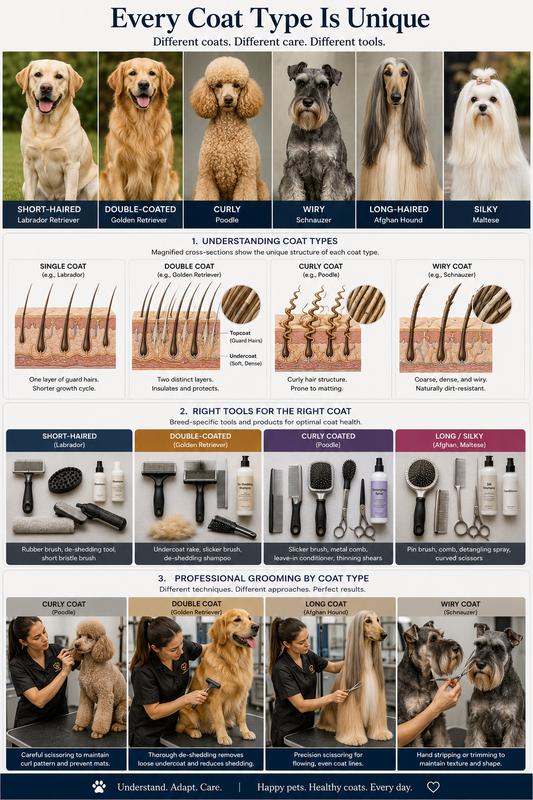 Understanding Pet Coat Types: Customized Care for Every Fur Type