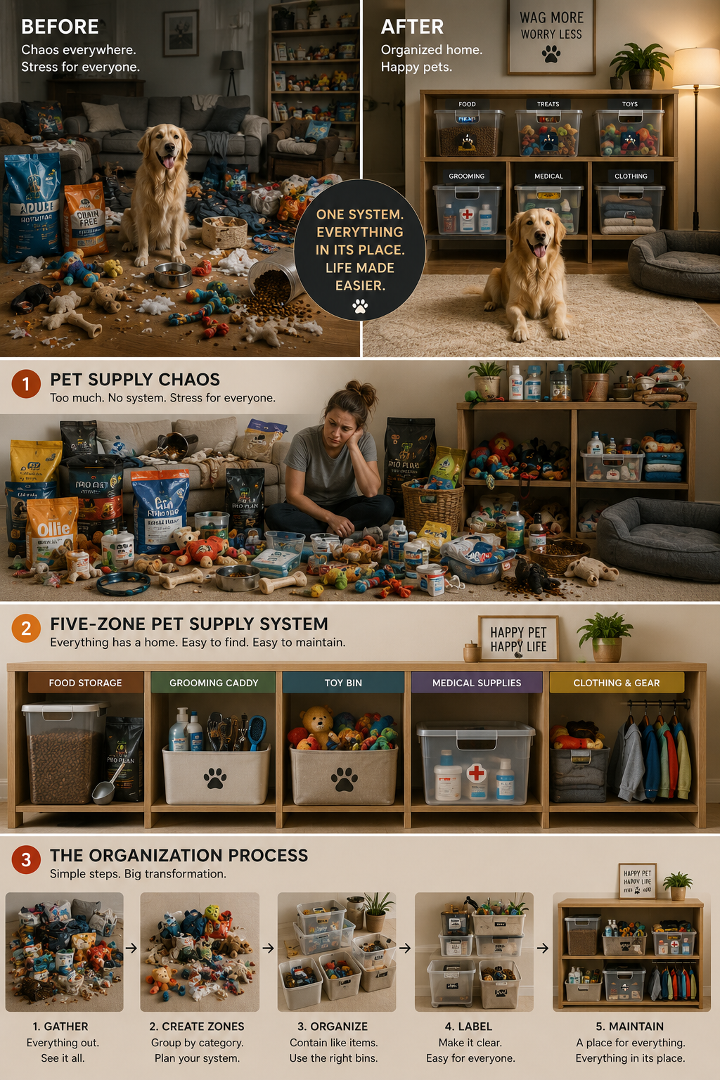 Pet Supplies Piling Up Everywhere — Where to Start