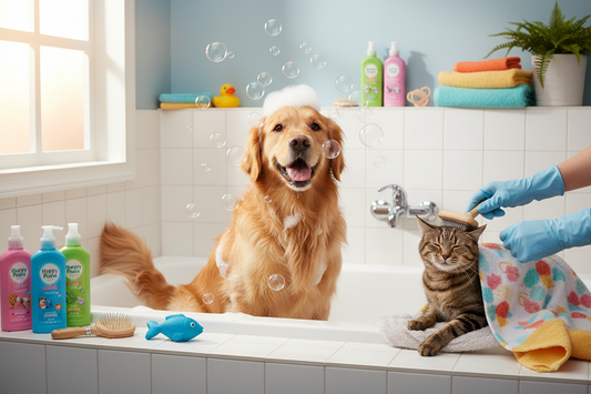 Best Pet Supplies for Stress-Free Grooming: Make Bath Time Fun for Dogs and Cats