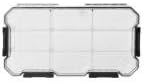 Husky 12 in. 9-Compartment Waterproof Heavy-Duty Storage Bin Small Parts Organizer