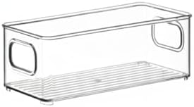 Adjustable Fridge Organizer Shelf, Clear PET Plastic Vertical Divider for Refrigerator Doors & Drawers, Space Saving Storage Rack (1 Pack)