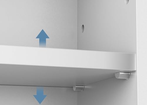 Pack 3, Medicine Cabinet Replacement Shelves Suitable for Bathroom Living Room Kitchen Wall Mounted and Hanging Medicine Cabinet, White (13.5 inch)