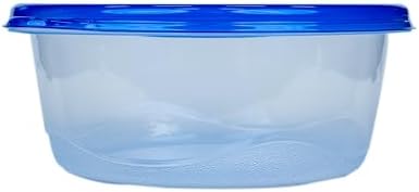 Glad GladWare Big Bowl Food Storage Containers, Large, 48 Oz, 3 Count, 6-Pk | Lock-tight seal for soups, salads, and meal prep in a large round format; microwave and dishwasher safe