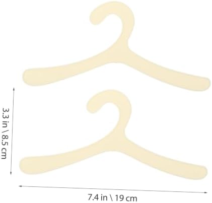 Toddmomy 20pcs Pet Clothing Hangers for Dogs Plastic Rack for Organizing and Drying Pet Apparel Lightweight and Sturdy Design
