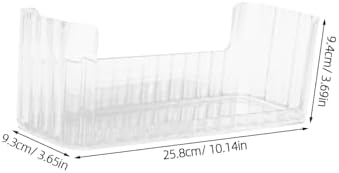 Vanity Organizer Tray Elegant Storage for Makeup and Jewelry Space-saving Design for Bathroom Medicine Cabinet and Kitchen Cabinets Transparent Finish