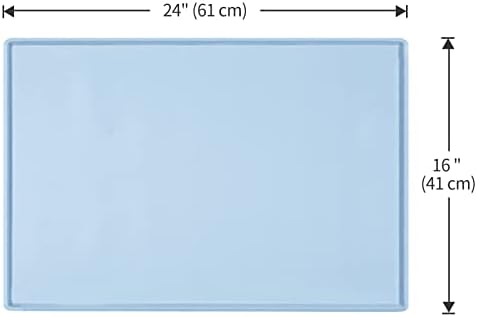 Silicone Dog Food Mat Waterproof Pet Feeding Tray for Small Medium Dogs