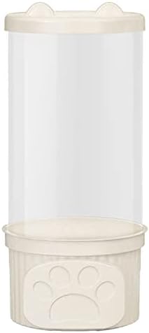 Zerodis Toy Storage Container, Transparent Cylinder Plush Toy Display Bucket Large Capacity Lidded Home Storage Bins Organizer for Home (White)
