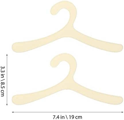 20Pcs Pet Clothes Hanger Lightweight Plastic Dog Clothing Racks for Organized Storage Compact Design for Neat Pet Apparel for Puppy and Dog Clothes