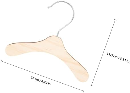 Gatuida Wooden Pet Hangers Small Dog and Cat Clothes Hangers 8.66 Inch Solid Wood Daily Use Portable Replacement Closet Organizer