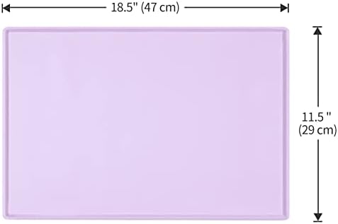 Silicone Dog Food Mat Waterproof Pet Feeding Tray for Small Medium Dogs