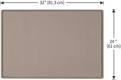Silicone Dog Food Mat Waterproof Pet Feeding Tray for Large Dogs