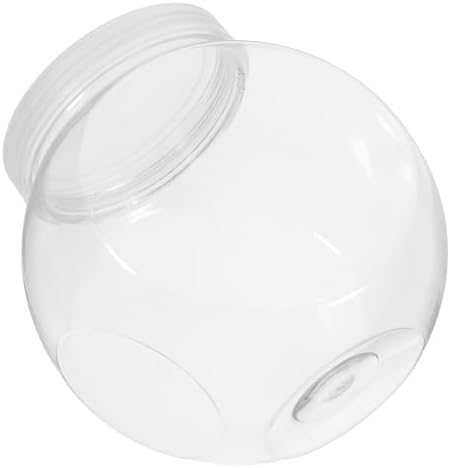 SOLUSTRE 3pcs Clear Candy Jar Transparent Snack Holder for Cookies Fruits Treats Reusable Jars with Lids for Holiday Decoration present Storage