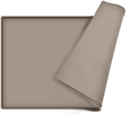 Silicone Dog Food Mat Waterproof Pet Feeding Tray for Medium and Large Dogs