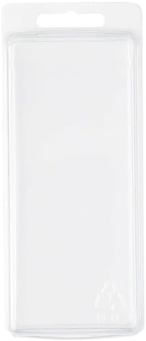 Collecting Warehouse Clear Plastic Clamshell Package / Storage Container, 5.375" H x 2.25" W x 1.25" D, Pack of 100