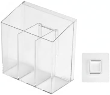 Quick-Access Clear PET Storage Box with Dividers, Easy-to-Clean Organizer for Bathroom Drawers and Vanities (1 Piece)