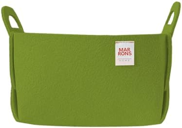 Collapsible Felt Olive Storage Bin Small 7.1"x5.1"x5.1" – Foldable Basket with Handles for Closet, Storage, Laundry Room Organization, Decorative Storage Baskets for Shelves, Nursery