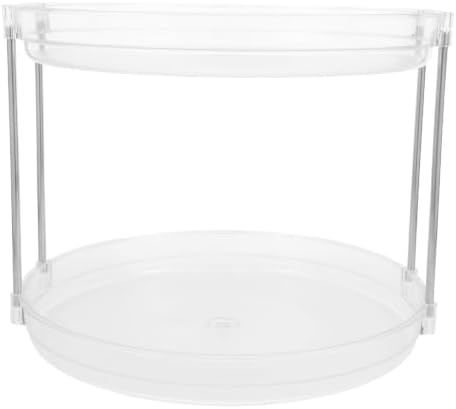 Tier Pet Rotating Spice Rack Organizer for Kitchen Cabinets | 360 Degree Smooth Turntable, Multipurpose Storage Tray, Easy to Clean, Fits Medicine Cabinets and Countertops