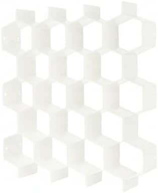 Honeycomb Drawer Divider Organizer, Adjustable PP Plastic Compartment Separator for Dresser & Kitchen Drawers, 13 x 3.3 x 1.6 Inches (1 Piece)