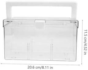 Portable Plastic First Aid Box with Handle PET Organizer