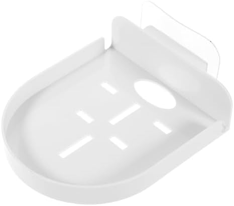 Wall Mounted Camera Shelf Cable Clips No Drill Router Holder Plastic Security Camera Rack for Living Room Small Mounting Shelf for Monitors and Speakers