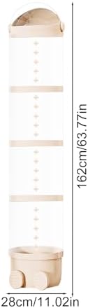 Vertical Toy Tube, Stuffed Animal Holder, Clear Display Cube | Storage Tube, Space-Saving Toy Organizer For Bedroom