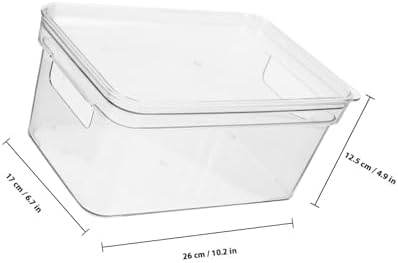 Desktop Storage Box with Lid for Makeup and Beauty Products, Stackable Pet Sundries Organizer with Smooth Inner Surface, for Vanity and Bathroom Use