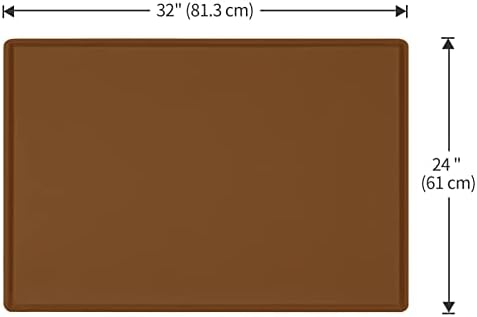 Silicone Dog Food Mat Waterproof Pet Feeding Tray for Large Dogs