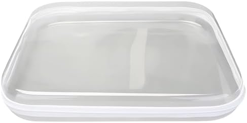 Clear Storage Box, 13.8 X 12.2 X 2 In, Pet Hard Plastic Organizer, Stackable With Zipper And Label Stickers, For Playthings, Cosmetics, Toiletries