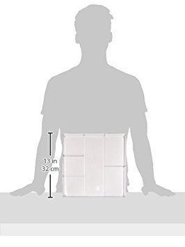 Whitmor 6-Section Clear Drawer Organizer