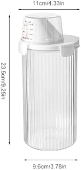Pet Food Container - Clear Airtight Storage Bin, For Dog Food, Large Capacity Organizer | Includes Pour Spout, Measuring Cup, Treat Dispenser Holder For Snacks, Kitchen Accessories, Home Pet Feeding