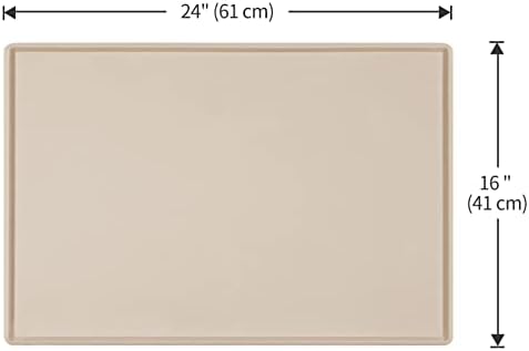 Silicone Dog Food Mat Waterproof Pet Feeding Tray for Small Medium Dogs