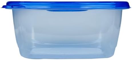 Glad GladWare Deep Dish Food Storage Containers, 64 Oz, 3 Count, 6-Pack | Lock-tight seal for soups, salads, and meal prep in a large rectangle format; microwave and dishwasher safe