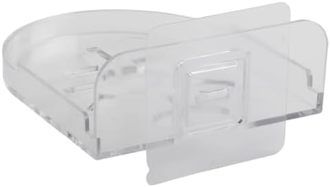 Non-Drilling Wall Mount Camera, Plastic Floating(Transparent) | Plastic Material, Cable Management Slot, Strong Tape Install, Fits Cameras Routers Speakers, Living Room Bedroom Office