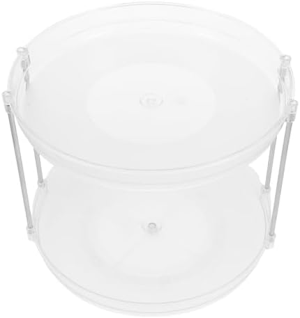 Tier Rotating Spice Rack Organizer Pet Lazy Susan Turntable | 360 Degree Smooth Rotation, Easy to Pet, Multipurpose Storage for Bathroom Countertop Use