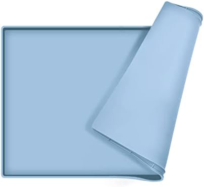 Silicone Dog Food Mat Waterproof Pet Feeding Tray for Small Medium Dogs
