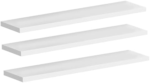 Pack 3, Medicine Cabinet Replacement Shelves Suitable for Bathroom Living Room Kitchen Wall Mounted and Hanging Medicine Cabinet, White (13.5 inch)