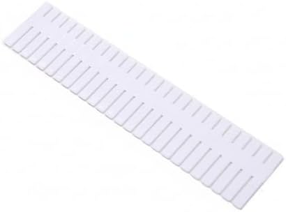 Adjustable Drawer Divider Plate, Modular PP Plastic Organizer for Dresser & Kitchen Drawers, Customizable Compartment Fit (1 Pack)